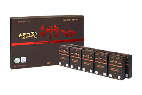 Honeyed black garlic slices